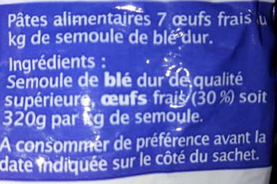 Linguine - Ingredients - fr