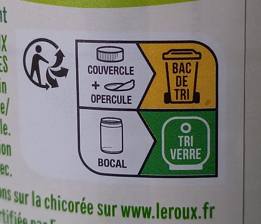 Chicoree soluble nature bio 100g - Instruction de recyclage et/ou informations d'emballage
