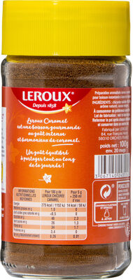 Chicoree soluble caramel 100g - Ingredients - fr