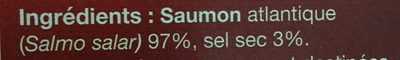 Le saumon fumé extra - Ingredients - fr