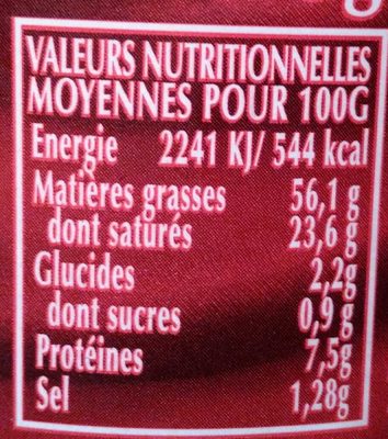 Foie gras de canard entier Classic - Nutrition facts - fr