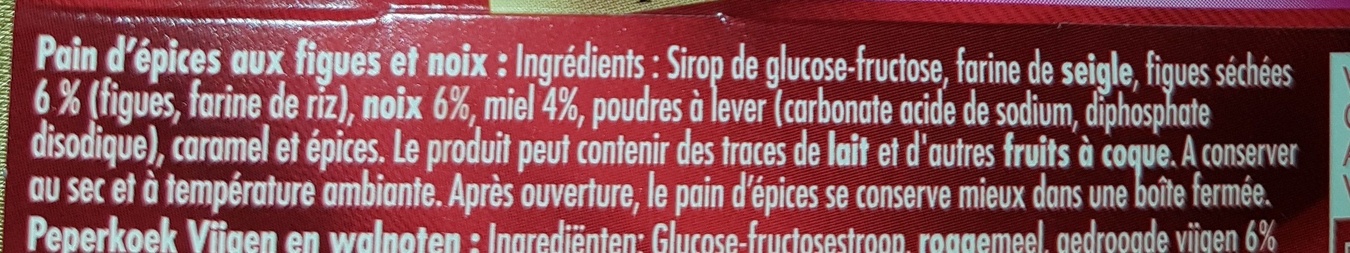 Pain d'épices Figue et Noix - Ingredients - fr