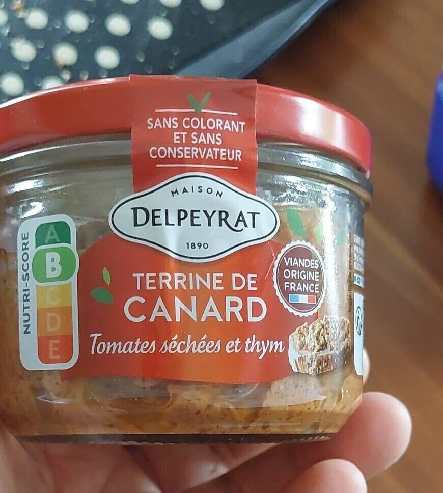 Terrine de canard (tomates séchées et thym) - Produit