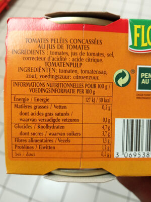 Pulpe tomates - Zutaten - fr