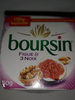 Boursin Figue & 3Noix - Produit