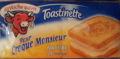 Toastinette Pour Croque Monsieur Nature (19 % MG) 20 tranches - Produit
