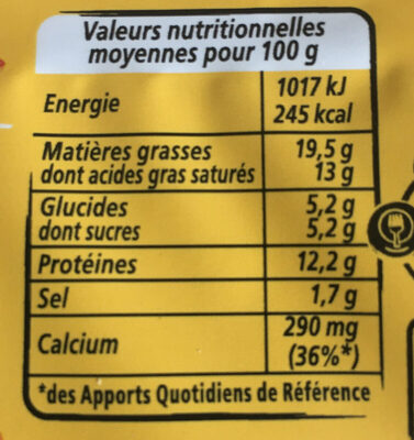 Apéricube Edition Limitée Dites Cheese à l'Apéro 48C - Nutrition facts - fr