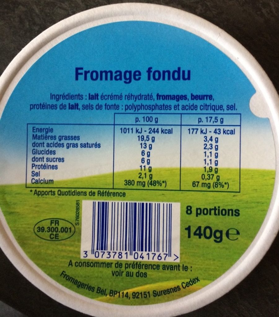 Fromage fondu - Product - fr