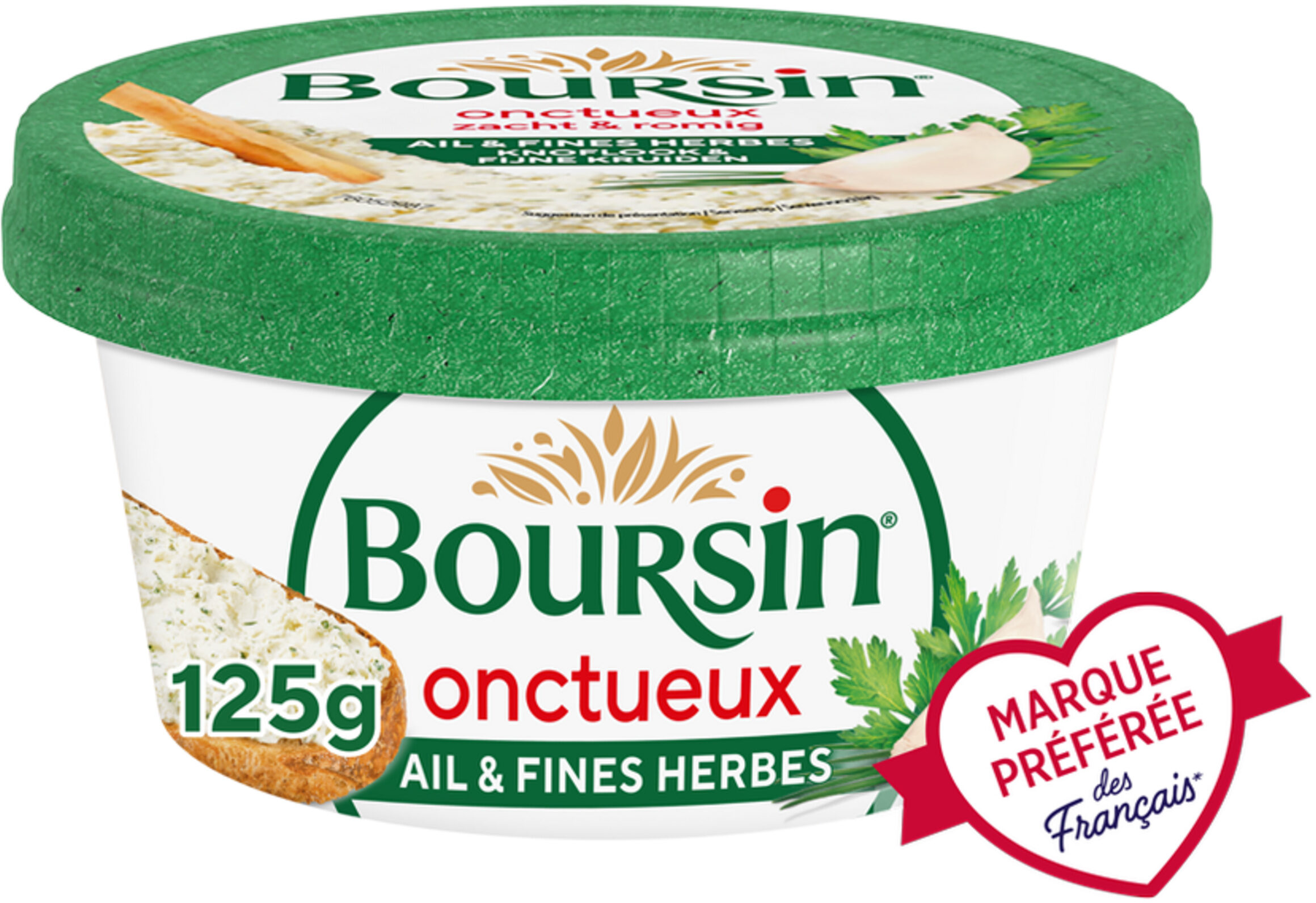 Boursin® Onctueux Ail & Fines Herbes - 125 g