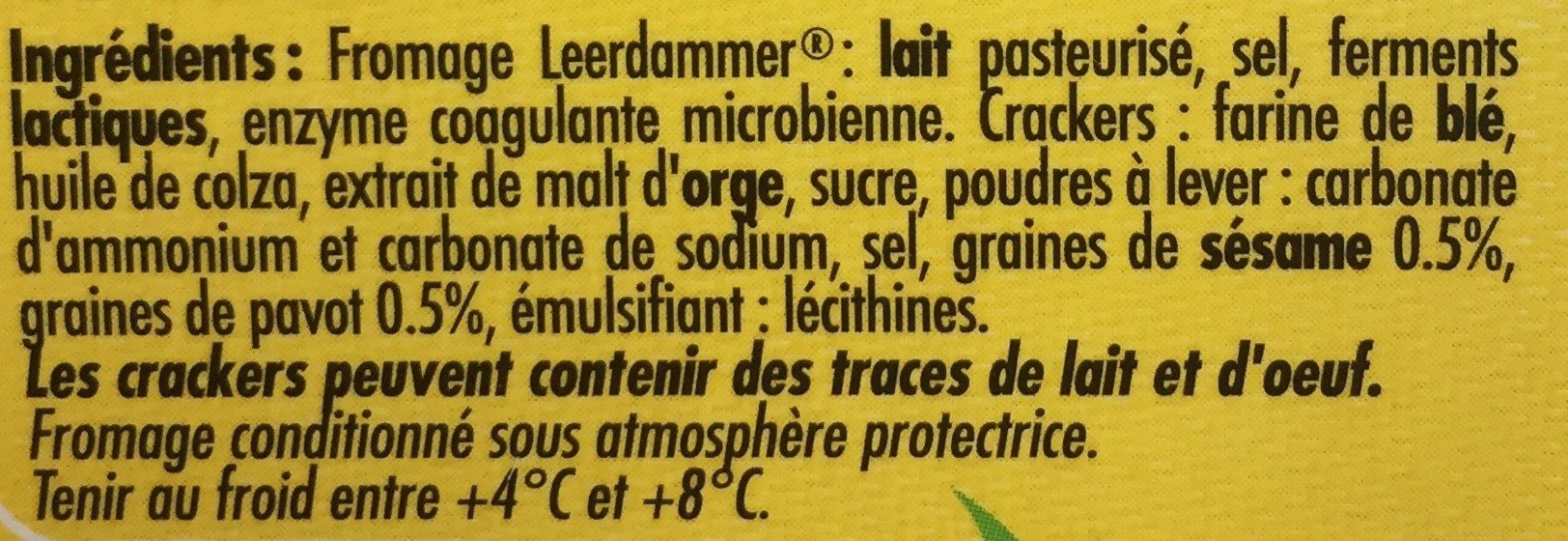 Leerdammer Break Crackers - Ingredients - fr