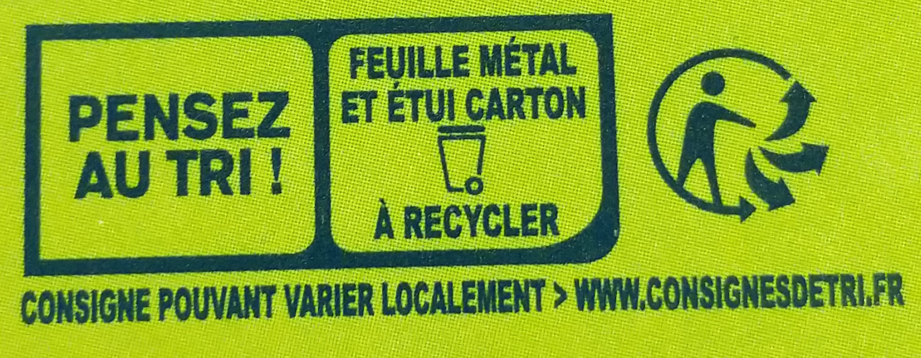 KIRI CREME - 8 portions - Instruction de recyclage et/ou informations d'emballage