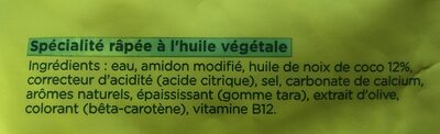 Nurishh - Râpé végétal Classique - Ingrédients