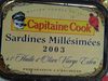 Sardines Millésimées 2003 à l'Huile d'Olive vierge extra - Product