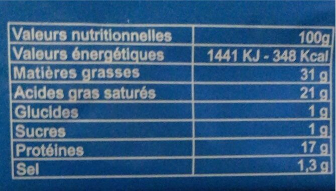 Petit Brie Valdieu 1Er Px 180G - Nutrition facts - fr