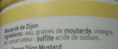 Moutarde de Dijon - Ingrédients
