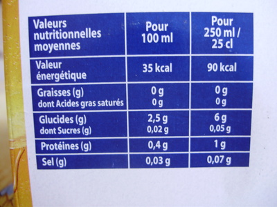 Kronenbourg - Nutrition facts - fr