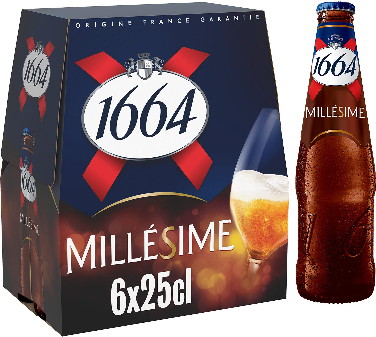 1664 6x25cl 1664 millesime 6.7 degre alcool - Producto - fr