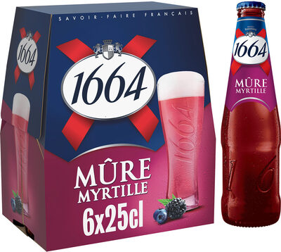 1664 6x25cl 1664 mure myrtille 4.5 degre alcool - Producto - fr