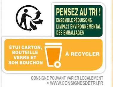 Bière Sans Alcool PECHE 0,0% - Recycling instructions and/or packaging information - fr