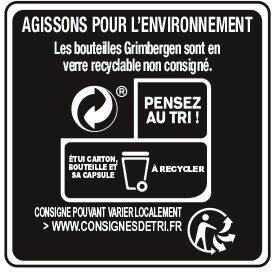 Grimbergen Blonde Ronde & équilibrée - Instrucciones de reciclaje y/o información de embalaje - fr