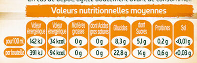 Tourtel 6X27,5CL TOURTEL TWIST MANGUE 0.0 DEGRE ALCOOL - Nutrition facts - fr