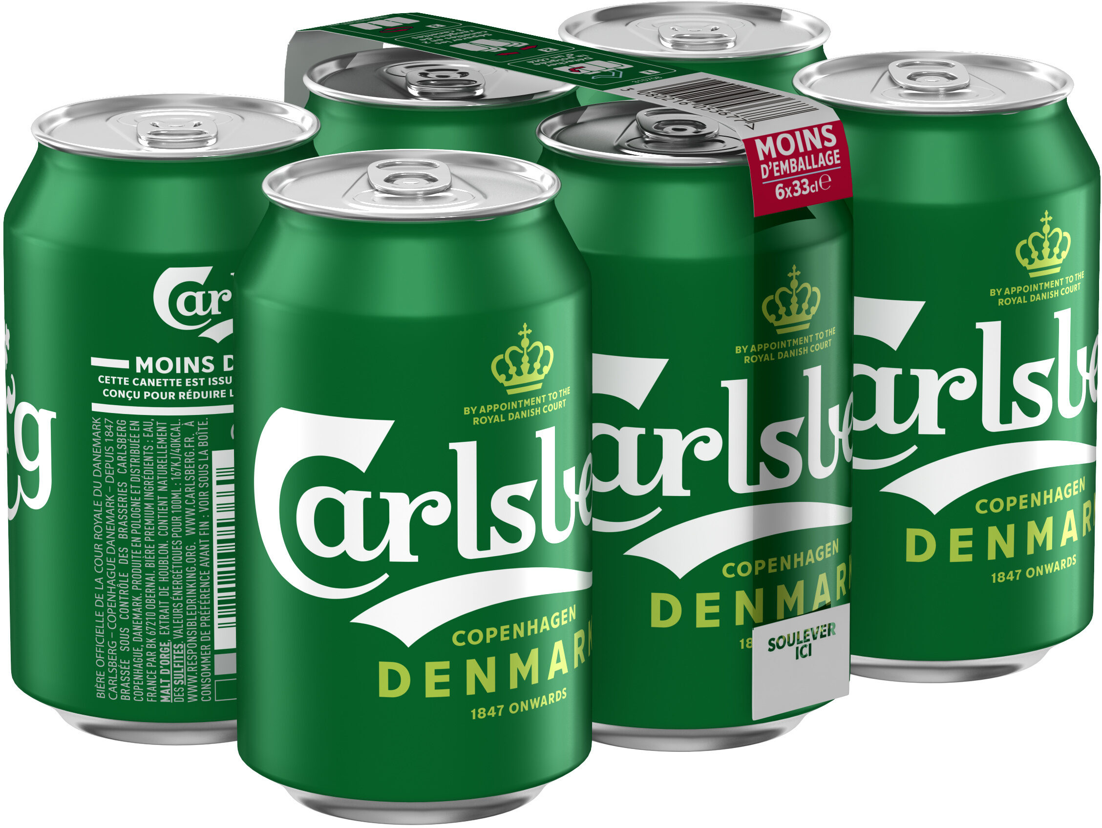 Carlsberg 6X33CL CAN CARLSBERG 5.0 DEGRE ALCOOL - Produit