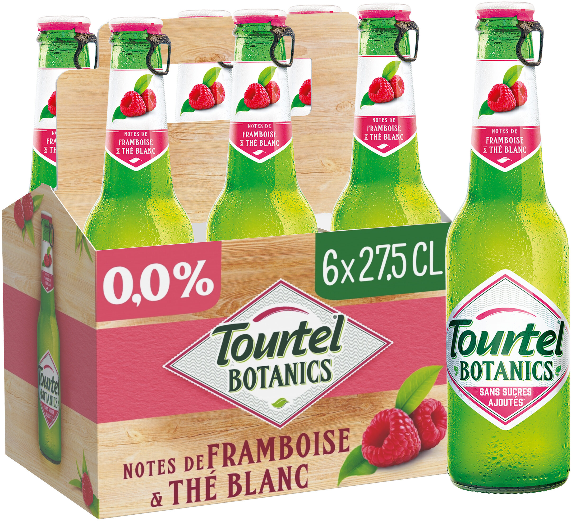 Tourtel 6X27,5CL TOURTEL BOTANICS FRAMBOISE 0.0 DEGRE ALCOOL - Produit