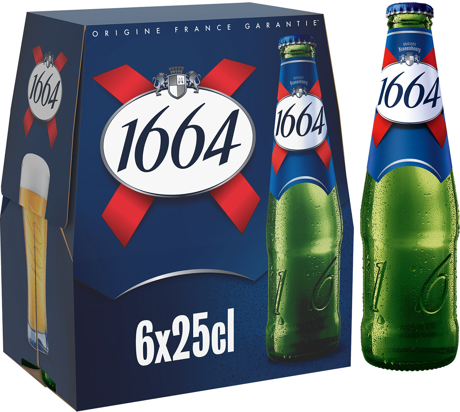 1664 6x25cl 1664 5.5 degre alcool - Product - fr