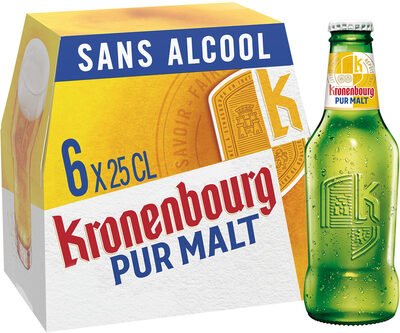 Kronenbourg 6X25CL KRONENBOURG PUR MALT 0.4 DEGRE ALCOOL - نتاج - fr