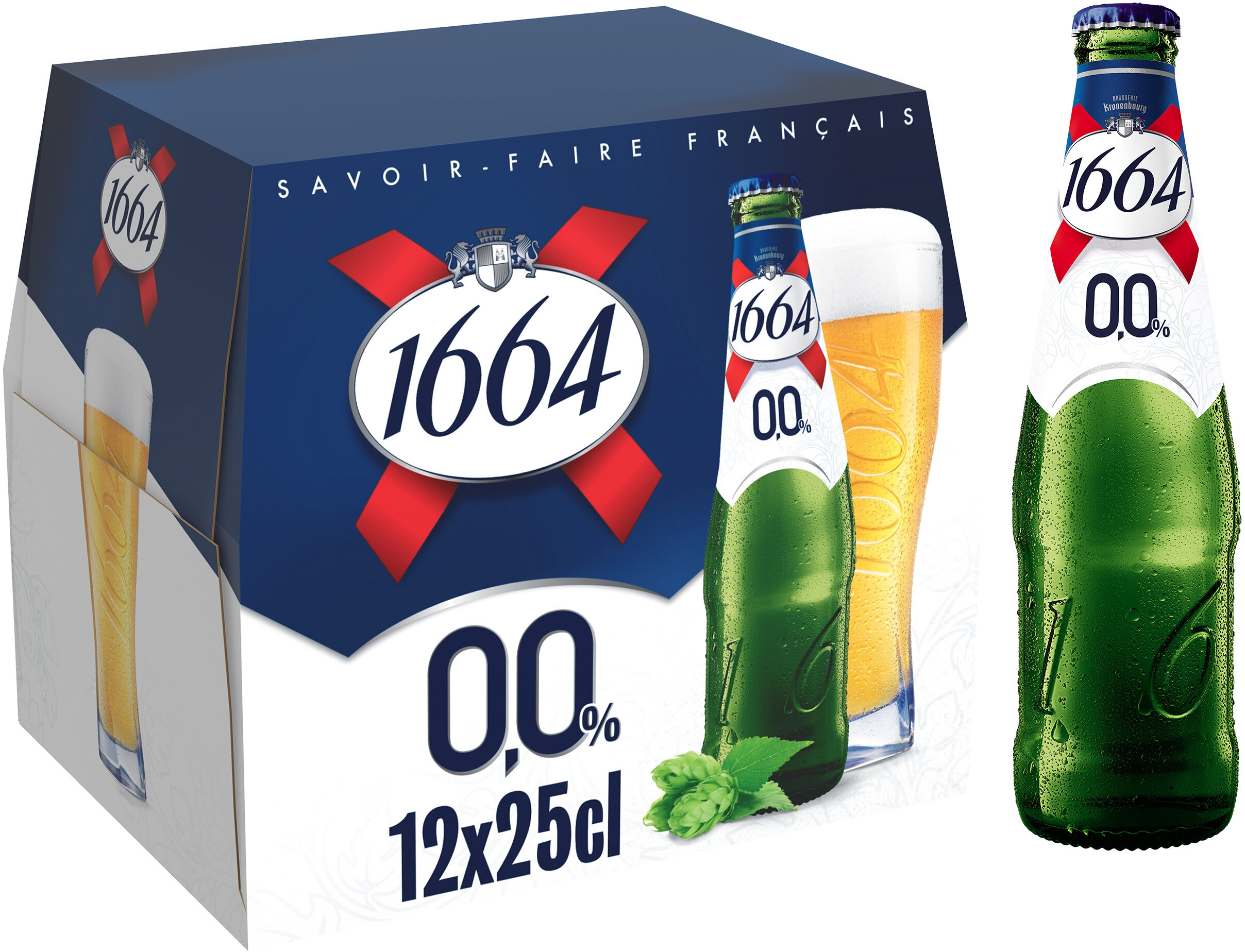 1664 12x25cl 1664 blonde 0.0 0.0 degre alcool - Producto - fr