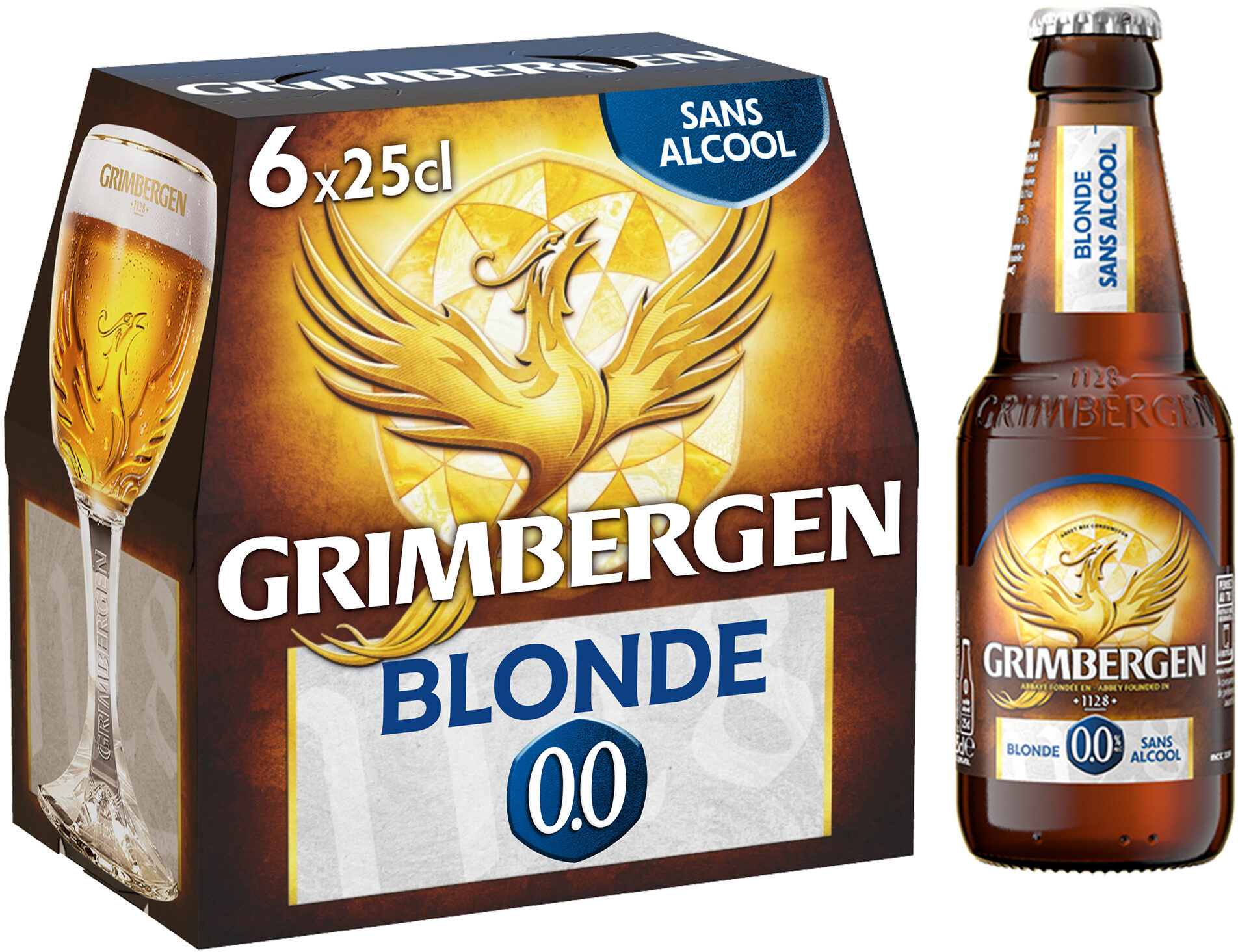 Grimbergen Bière d'Abbaye 6X0,25 BOT GRIMBERGEN 0.0% 0.0 DEGRE ALCOOL - Product - fr