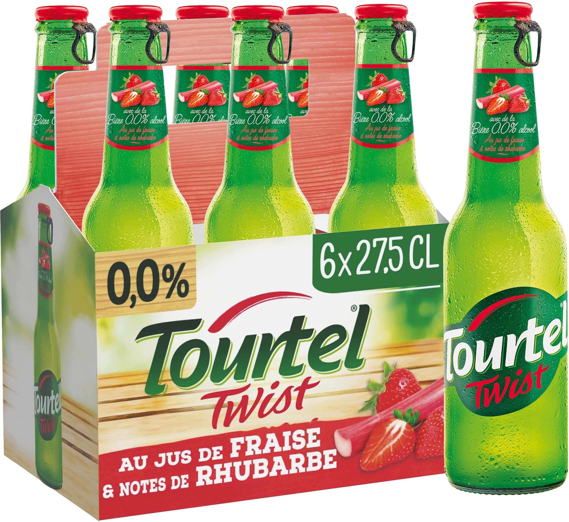 Tourtel 6X27,5CL TOURTEL TWIST FRAISE RHUBA 0.0 DEGRE ALCOOL - Product - fr