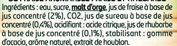 Tourtel 6X27,5CL TOURTEL TWIST FRAISE RHUBA 0.0 DEGRE ALCOOL - Ingredients - fr