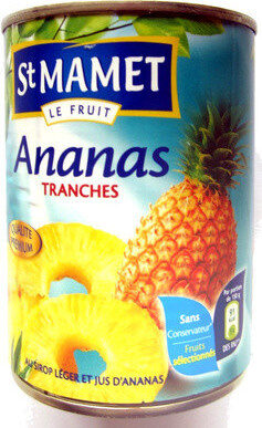Ananas Tranches au Sirop Léger et Jus d'Ananas - Produit