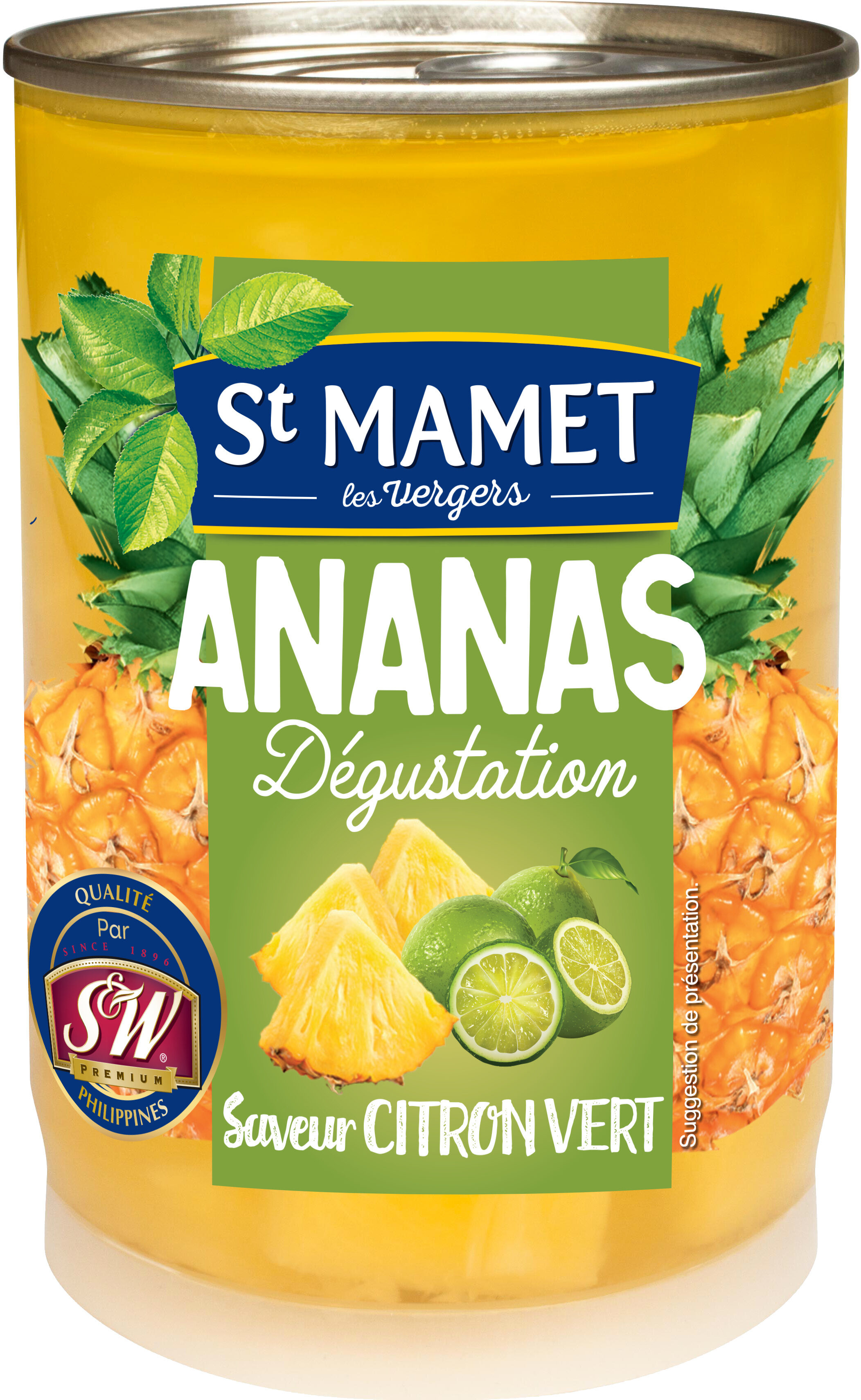 Ananas Dégustation 385 G Saveur Citron Vert - Producto - fr