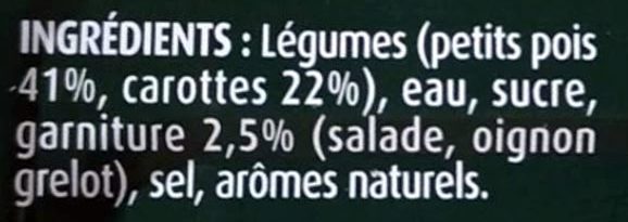 Petits Pois et Carottes - Ingredientes - fr