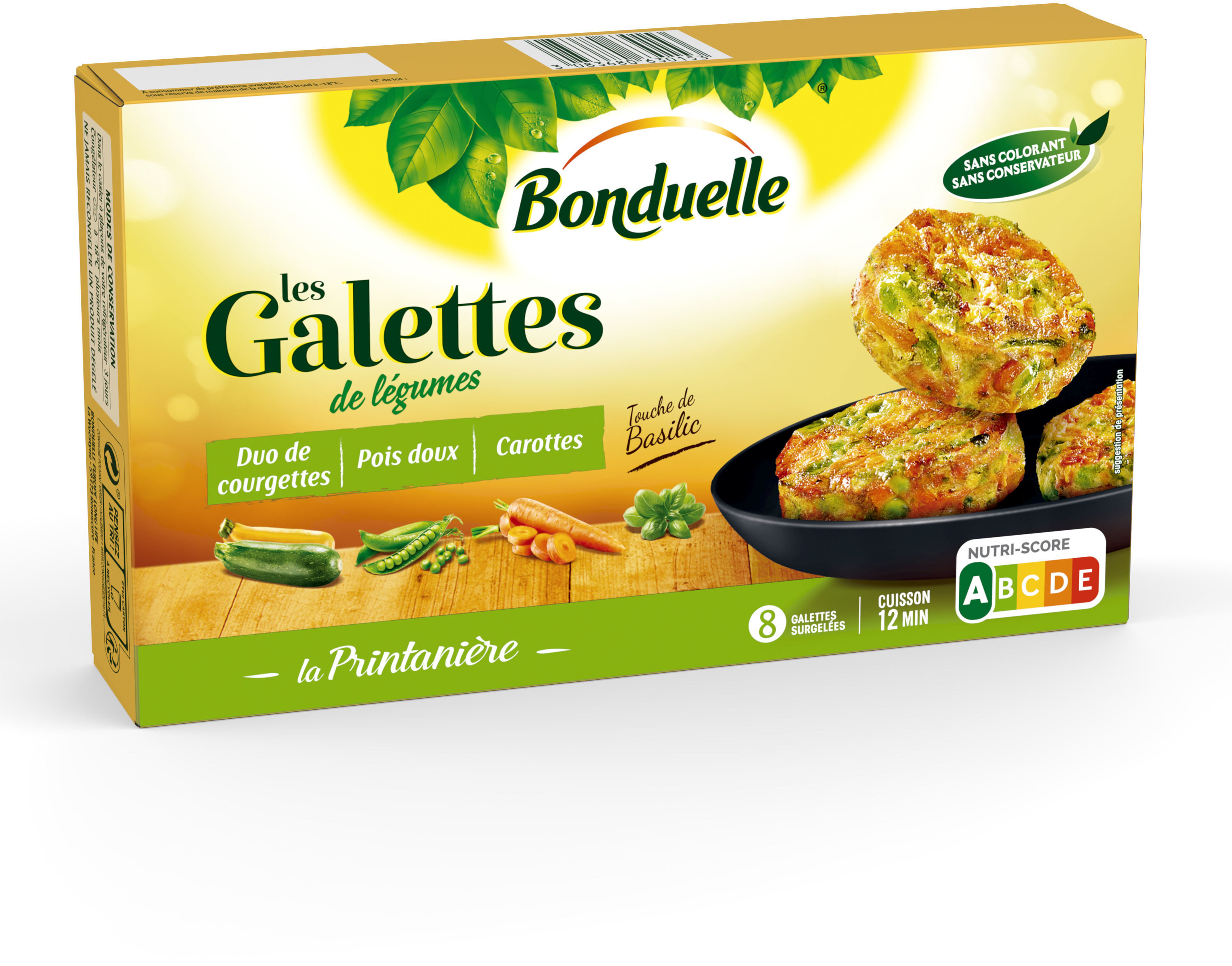 Galettes La Printanière - Duo de courgettes et petits légumes - Produkt - fr