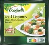 Les 3 Légumes Précuit Vapeur choux fleurs, carottes et brocolis - Product