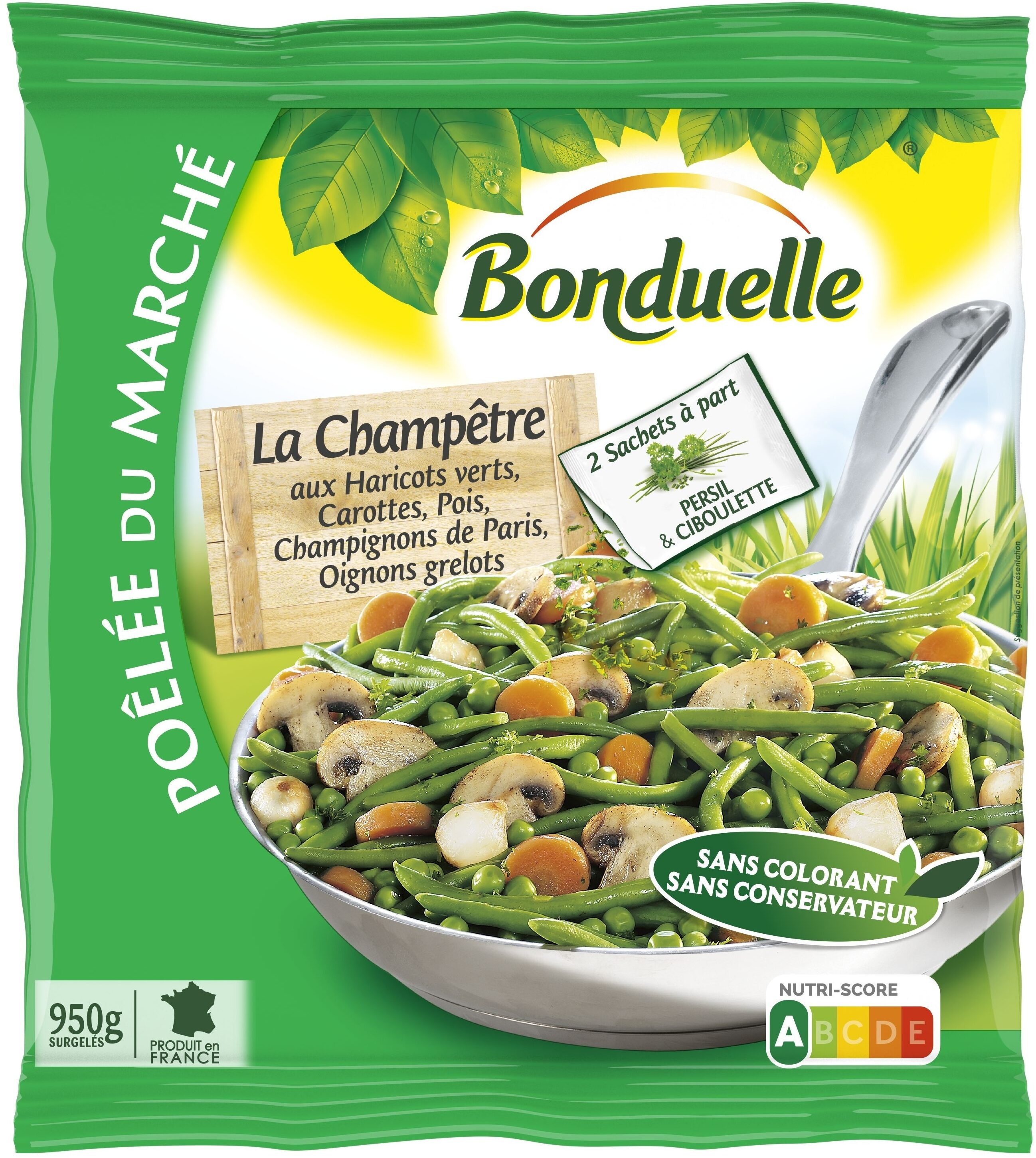 Poêlée La Champêtre - Haricots verts, Carottes, Pois - Producto - fr