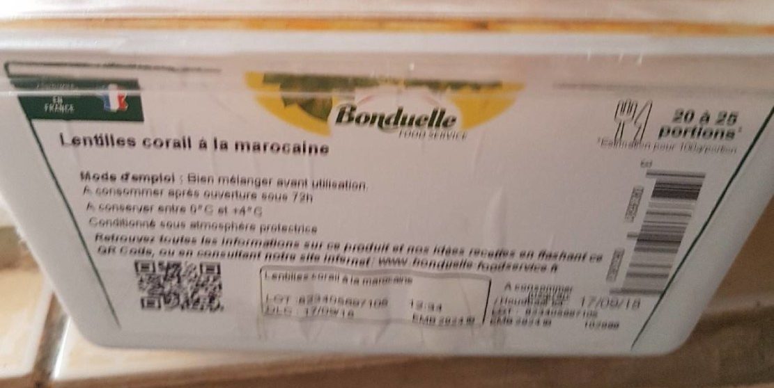 Lentilles Corail à la Marocaine - Produkt - fr