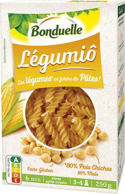 Légumiô - Pois Chiches et Maïs en Fusilli - Produkt - fr