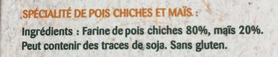 Légumiô - Pois Chiches et Maïs en Fusilli - Ingredienser - fr