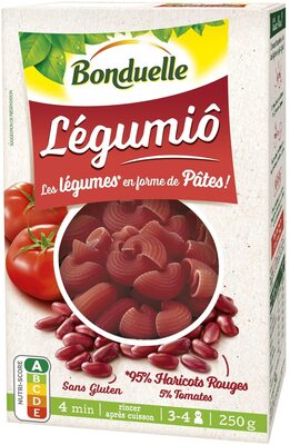 Légumiô - Haricots Rouges et Tomates en Pipe Rigate - Produit