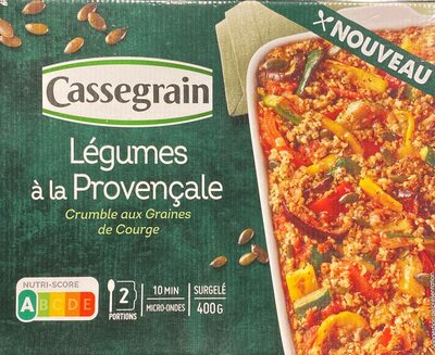 Légumes à la provençale crumble aux graines de courges - Product - fr