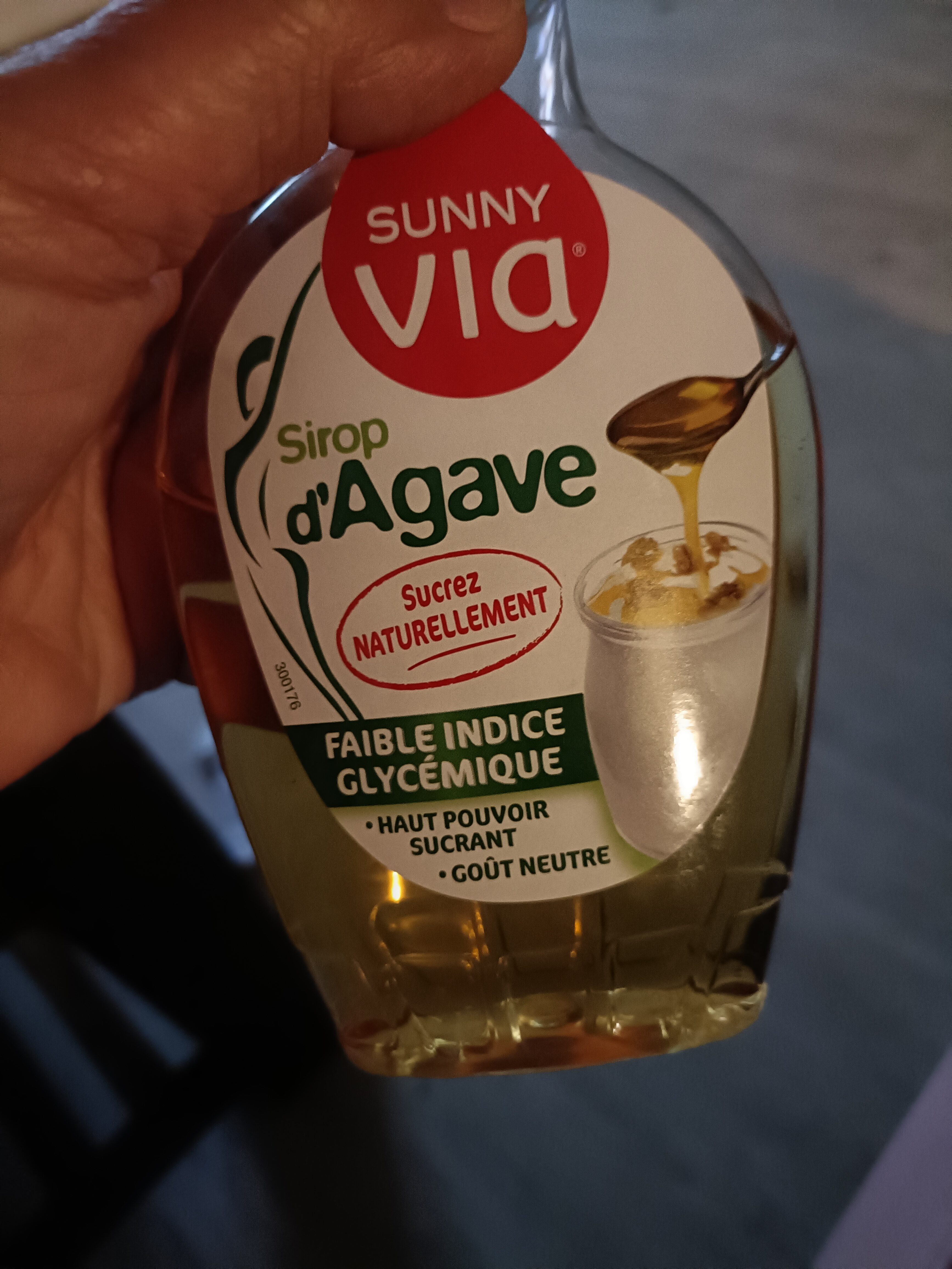 Sunny Via Agave syrup squeeze bottle 350g - Produit