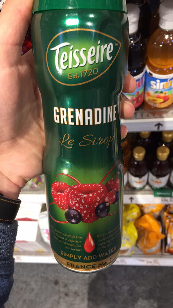 Grenadine Le sirop - Produit