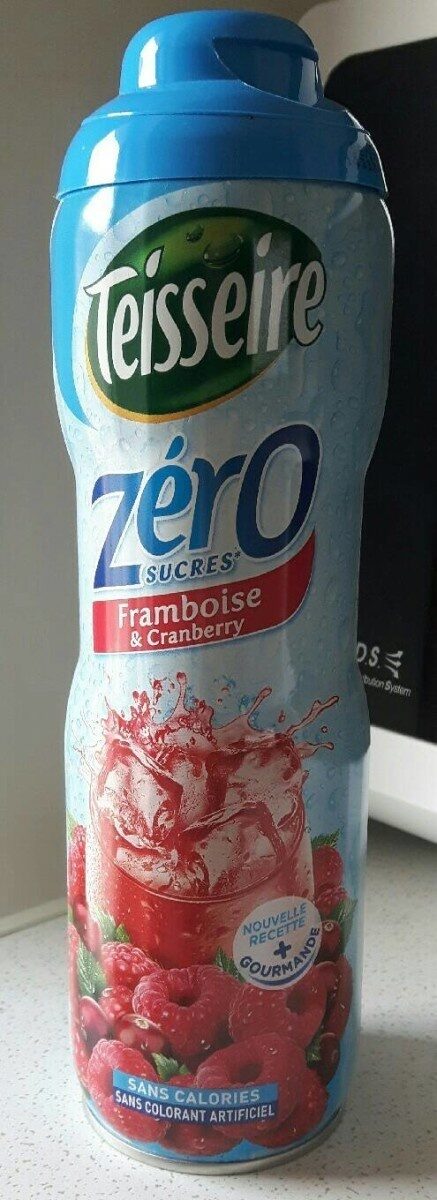 Sirop Framboise Cranberry 0% de sucre - Product - fr