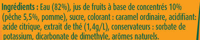Fruit Shoot Iced Tea Pêche - Ingredients - fr
