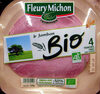 Le Jambon Bio, Sans couenne (4 Tranches Fines) - Producto