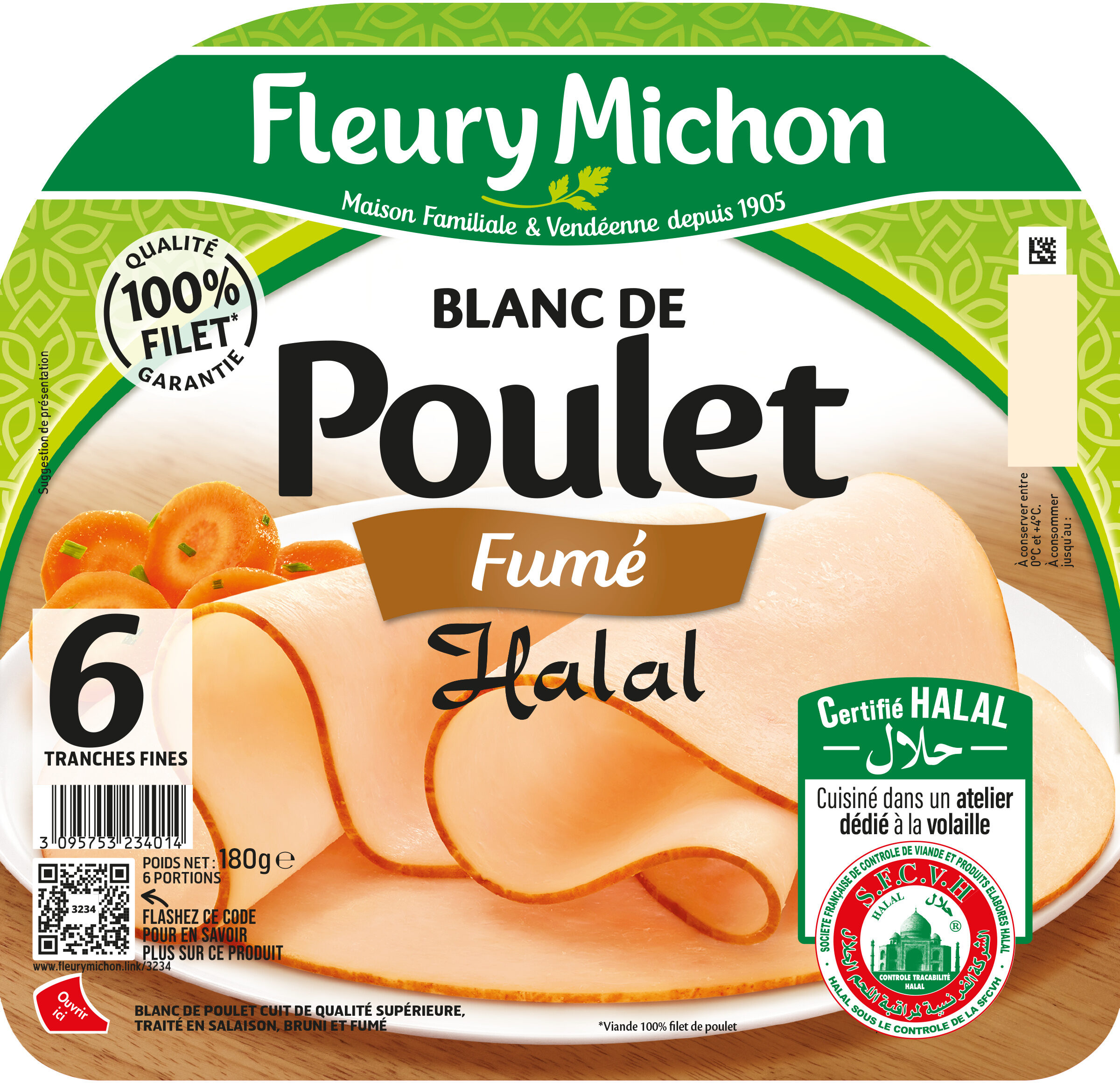Blanc de Poulet - Fumé - Halal - Produkt - fr